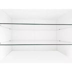 Meuble TV moderne Whisen pour téléviseurs jusqu'à 105 pouces avec grand espace de rangement et lumières LED à couleurs changeantes