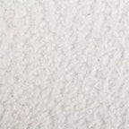 Tabouret de comptoir rembourré en bouclette MoMo de Roundhill Furniture, pivotant à 360°, blanc