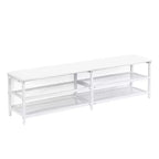 Cadre de lit plateforme en métal pleine/double avec étagères de rangement à deux niveaux, station de recharge, armoire de rangement - ModernLuxe