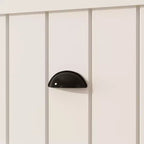 Armoire blanche Hitow double porte, un tiroir, 4 niveaux de rangement