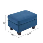GDFStudio Judkins Pouf Contemporain Rembourré en Tissu
