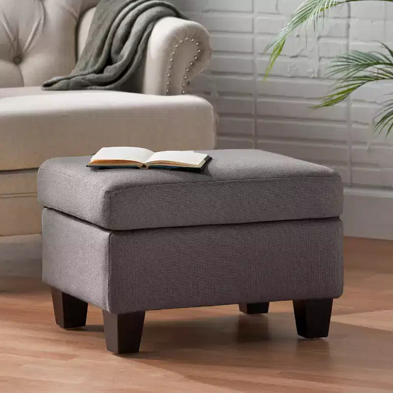 GDFStudio Judkins Pouf Contemporain Rembourré en Tissu