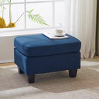 GDFStudio Judkins Pouf Contemporain Rembourré en Tissu