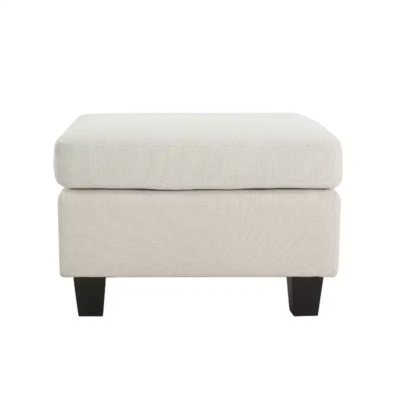 GDFStudio Judkins Contemporary Fabric Upholstered Ottoman