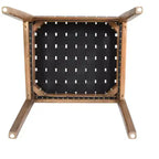 Christopher Knight Home Chaise de salle à manger Cassius en similicuir tressé et bois d'hévéa (lot de 2)