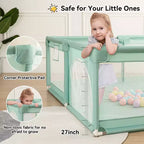 GOTGELIF 71x59 Parc pour bébé 4 panneaux, spacieux et sécurisé, pliable
