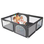 GOTGELIF 71x59 Parc pour bébé 4 panneaux, spacieux et sécurisé, pliable