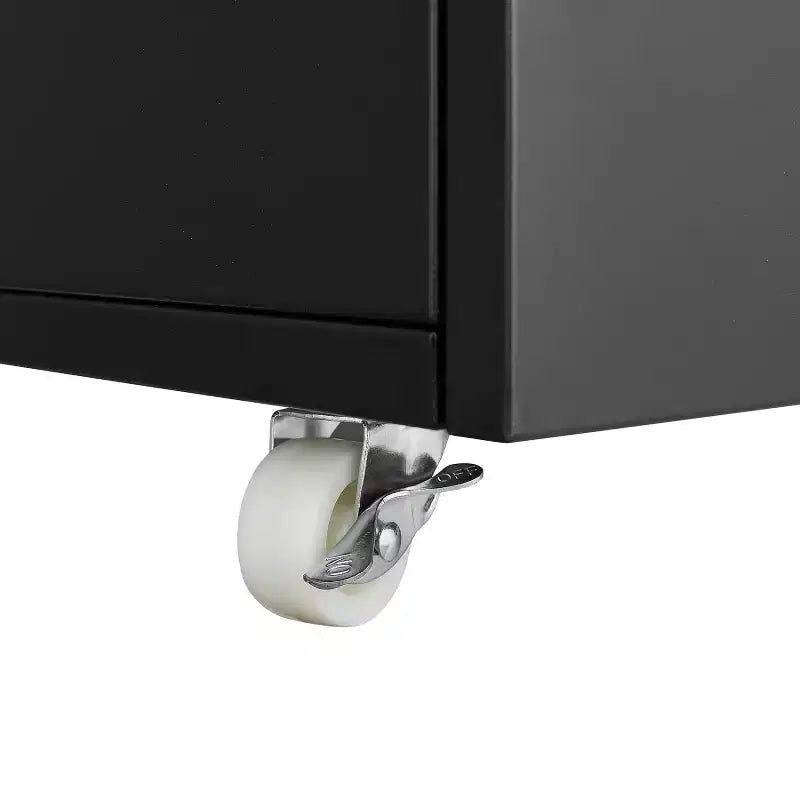 Support d'imprimante avec rangement, meuble d'imprimante pour photocopieuse avec 2 portes, meuble de classement mobile en acier, armoire de rangement roulante sur roulettes pour le bureau à domicile