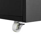 Support d'imprimante avec rangement, meuble d'imprimante pour photocopieuse avec 2 portes, meuble de classement mobile en acier, armoire de rangement roulante sur roulettes pour le bureau à domicile