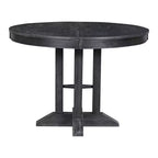Table de salle à manger extensible en bois style ferme Whisen avec rallonge de 35,5 cm