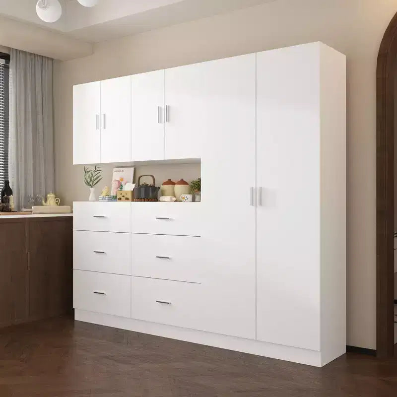 Ensemble d'armoires de cuisine Famapy : Rangement généreux, structure solide et design épuré