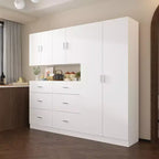 Ensemble d'armoires de cuisine Famapy : Rangement généreux, structure solide et design épuré