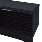 Meuble TV en bois AndMakers 58,66 po avec 2 placards de rangement, convient aux téléviseurs jusqu'à 65 po.