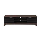 Meuble TV en bois AndMakers 58,66 po avec 2 placards de rangement, convient aux téléviseurs jusqu'à 65 po.