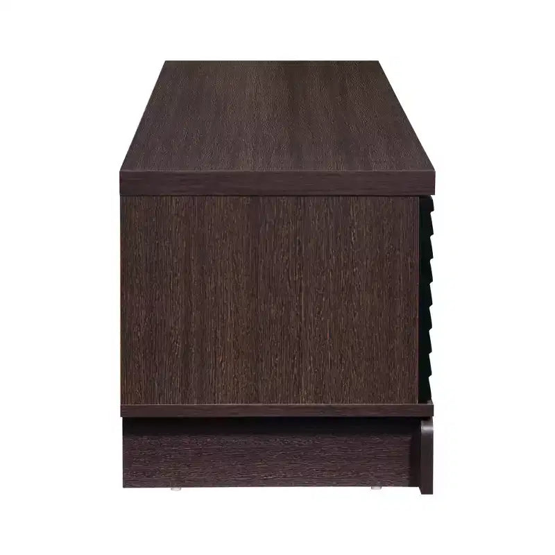 Meuble TV en bois AndMakers 58,66 po avec 2 placards de rangement, convient aux téléviseurs jusqu'à 65 po.