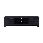 Meuble TV en bois AndMakers 58,66 po avec 2 placards de rangement, convient aux téléviseurs jusqu'à 65 po.