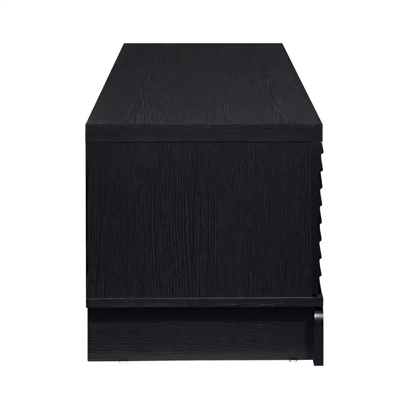 Meuble TV en bois AndMakers 58,66 po avec 2 placards de rangement, convient aux téléviseurs jusqu'à 65 po.