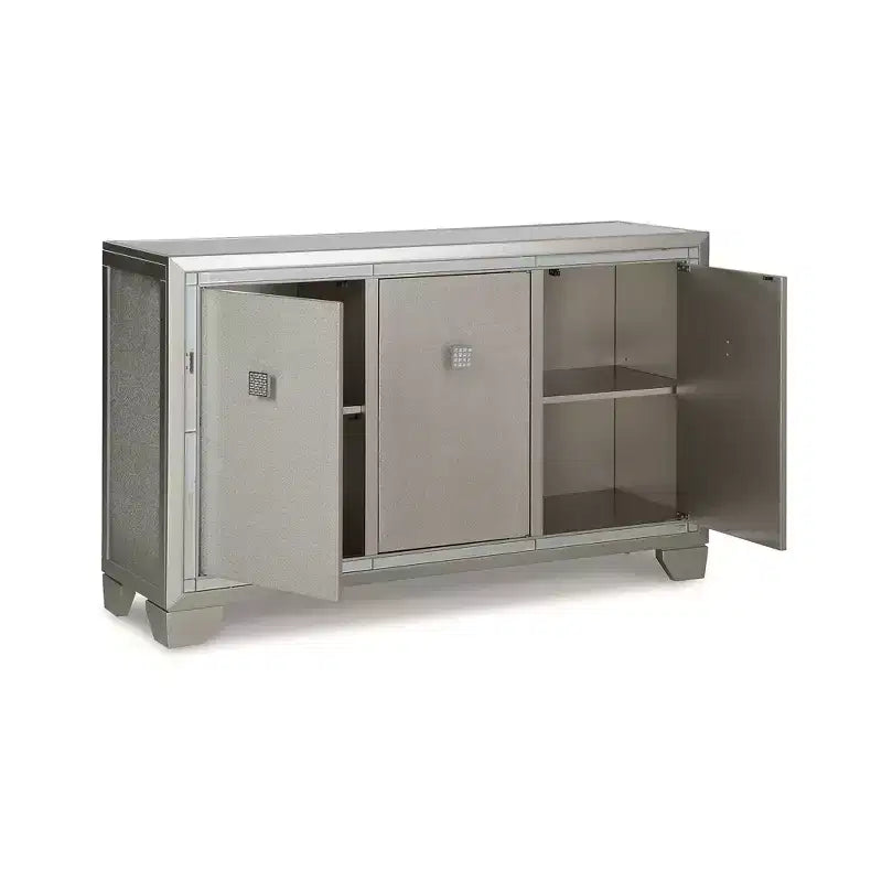 Signature Design by Ashley Chaseton - Meuble d'appoint contemporain couleur champagne