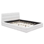 Lit plateforme entièrement rembourré Whisen Elegant Queen Size avec tête de lit