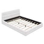Lit plateforme entièrement rembourré Whisen Elegant Queen Size avec tête de lit