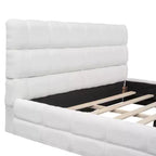 Lit plateforme entièrement rembourré Whisen Elegant Queen Size avec tête de lit