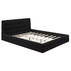 Lit plateforme entièrement rembourré Whisen Elegant Queen Size avec tête de lit
