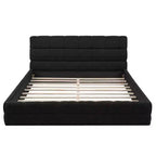 Lit plateforme entièrement rembourré Whisen Elegant Queen Size avec tête de lit