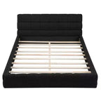 Lit plateforme entièrement rembourré Whisen Elegant Queen Size avec tête de lit