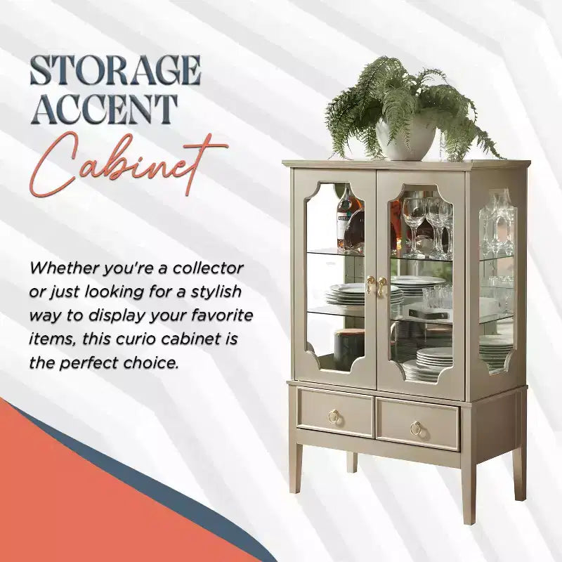 Meuble de rangement Kings Brand Furniture Versailles Curio