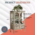Meuble de rangement Kings Brand Furniture Versailles Curio