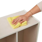 Vestiaire à 4 sections ECR4Kids Streamline avec casiers de rangement, mobilier de classe