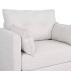 Christopher Knight Home Symonds Fauteuil Club Capitonnage en Tissu Style Mid-Century Moderne avec Coussins Décoratifs