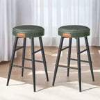 EKHO Lot de 2 chaises de bar de 63 cm de haut, tabourets de bar hauteur comptoir, tabourets de cuisine hauteur comptoir