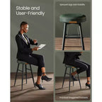 EKHO Lot de 2 chaises de bar de 63 cm de haut, tabourets de bar hauteur comptoir, tabourets de cuisine hauteur comptoir