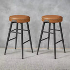 EKHO Lot de 2 chaises de bar de 63 cm de haut, tabourets de bar hauteur comptoir, tabourets de cuisine hauteur comptoir