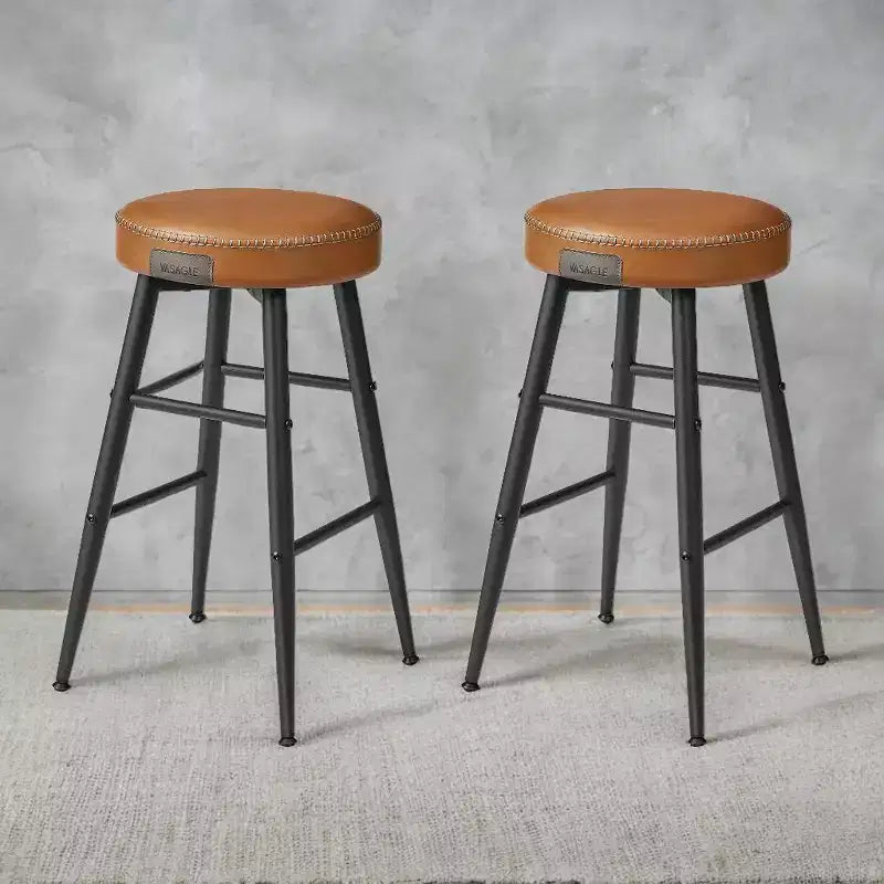 EKHO Lot de 2 chaises de bar de 63 cm de haut, tabourets de bar hauteur comptoir, tabourets de cuisine hauteur comptoir