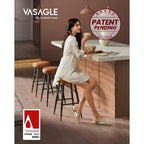 EKHO Lot de 2 chaises de bar de 63 cm de haut, tabourets de bar hauteur comptoir, tabourets de cuisine hauteur comptoir