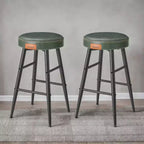 EKHO Lot de 2 chaises de bar de 63 cm de haut, tabourets de bar hauteur comptoir, tabourets de cuisine hauteur comptoir