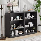 Meuble d'appoint en bois PexFix 41x31x16 avec étagère réglable, meuble de rangement sans porte, noir
