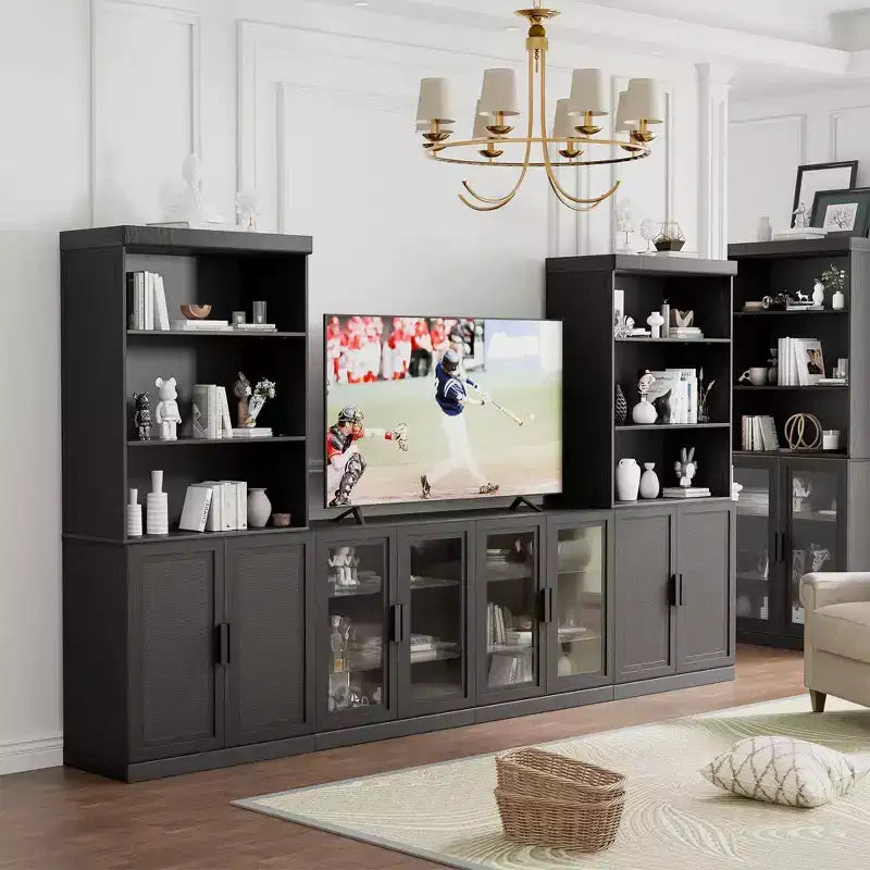 Meuble d'appoint en bois PexFix 41x31x16 avec étagère réglable, meuble de rangement sans porte, noir
