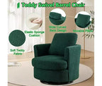 Chaise GDFStudio Bertha pivotante en Boucle de 32 po en bois et acier