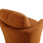 Chaise GDFStudio Bertha pivotante en Boucle de 32 po en bois et acier