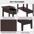 Table d'appoint à plateau rabattable Home Imports Emporium, lot de 1/2