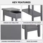 Table d'appoint à plateau rabattable Home Imports Emporium, lot de 1/2