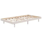 Cadre de lit plateforme flottant moderne au design contemporain, couleur grise
