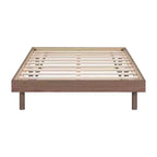 Cadre de lit plateforme flottant moderne au design contemporain, couleur grise