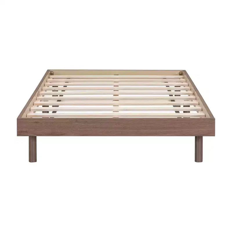 Cadre de lit plateforme flottant moderne au design contemporain, couleur grise