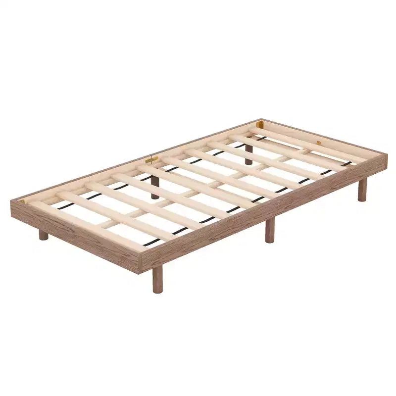 Cadre de lit plateforme flottant moderne au design contemporain, couleur grise