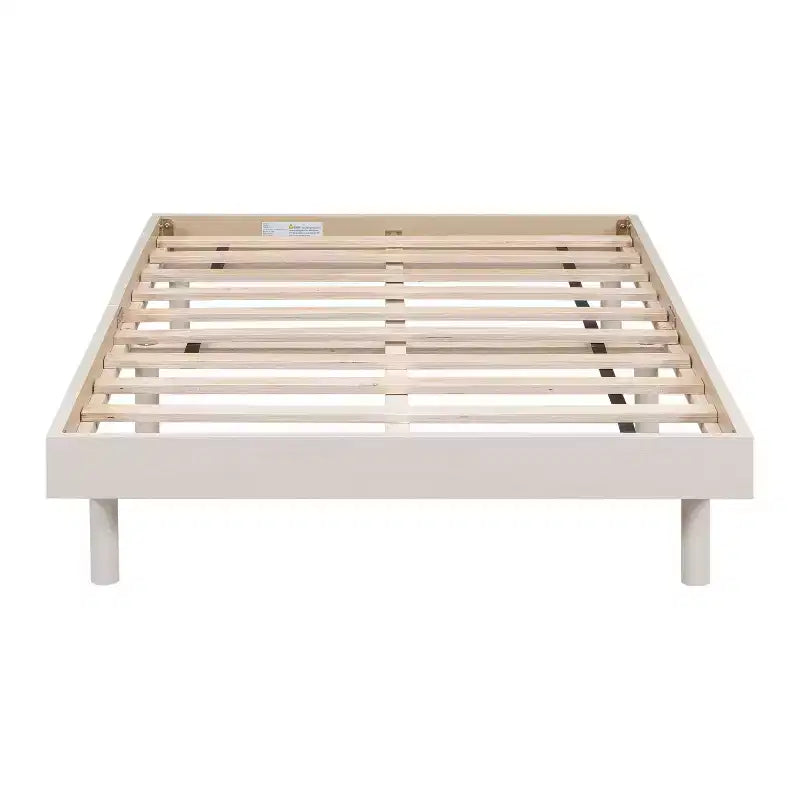 Cadre de lit plateforme flottant moderne au design contemporain, couleur grise