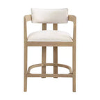 Christopher Knight Home Netia, ensemble de salle à manger moderne 5 pièces en métal et hévéa, hauteur comptoir, brun naturel